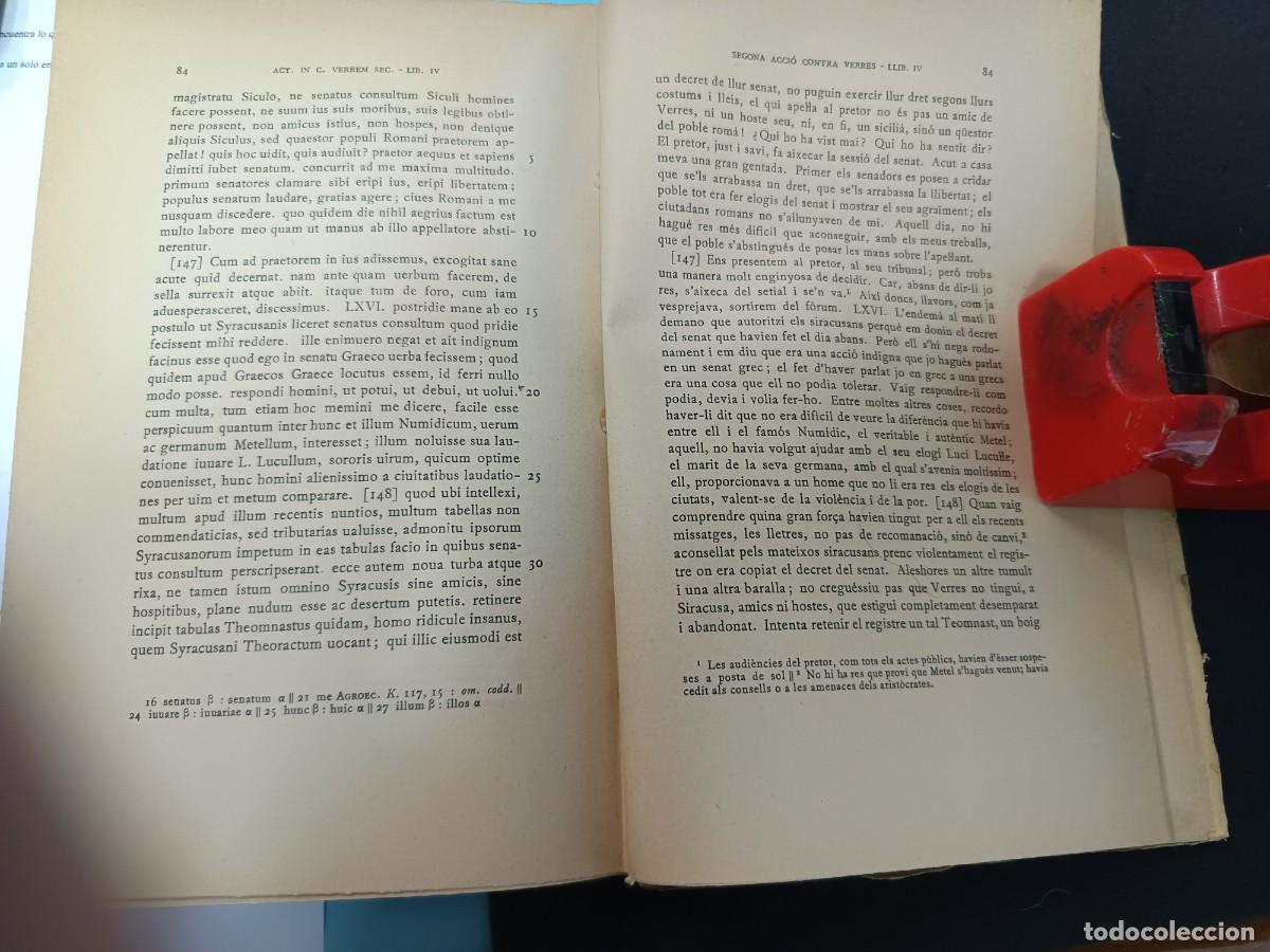 Libros de segunda mano: libro. CICER&Oacute;. DISCURSOS, VOL V FUNDACI&Oacute; BERNAT METGE. ESCRIPTORS LLATIN. - Foto 2