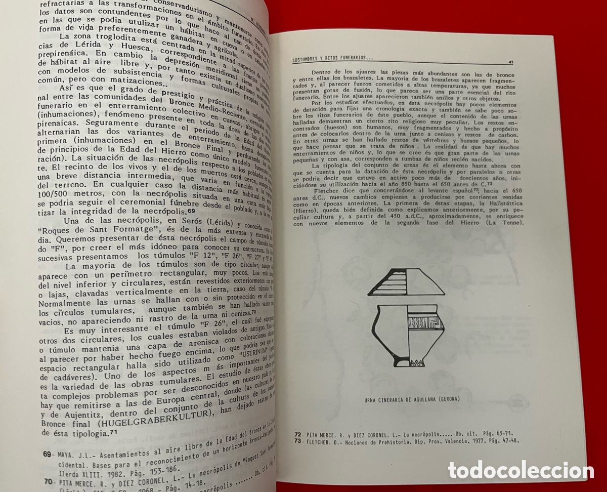 Libros de segunda mano: Libro Costumbres y ritos funerarios en Catalunya - Foto 9