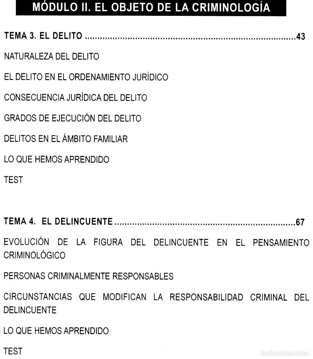 Libros de segunda mano: �F3032 - CRIMINOLOGIA. MANUAL. EDITORIAL CEP. - Foto 6