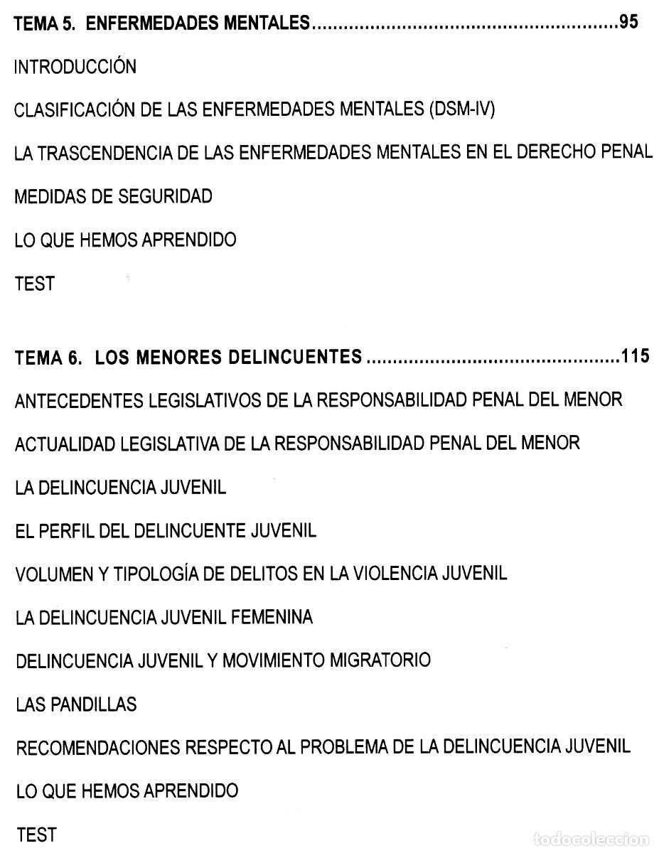 Libros de segunda mano: �F3032 - CRIMINOLOGIA. MANUAL. EDITORIAL CEP. - Foto 7