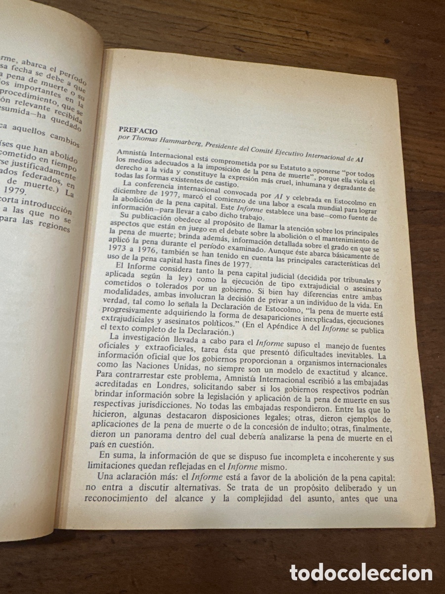 Libros de segunda mano: LA PENA DE MUERTE. INFORME DE AMNISTIA INTERNACIONAL - Foto 4