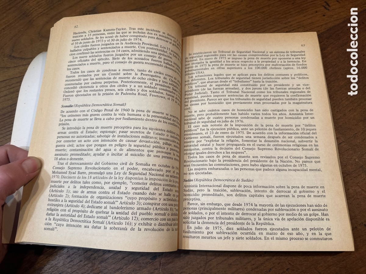Libros de segunda mano: LA PENA DE MUERTE. INFORME DE AMNISTIA INTERNACIONAL - Foto 5