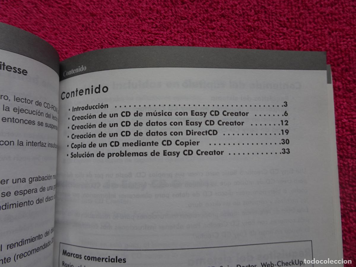 Libros de segunda mano: manual de uso easy cd creator directcd roxio de LG windows 98/2000/me/xp nt 4.0 - Foto 5