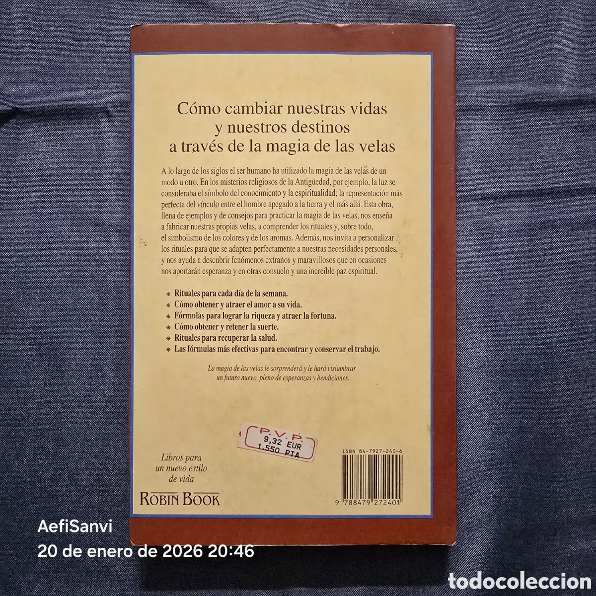 Libros de segunda mano: RITUALES CON VELAS (MICH&Egrave;LE V. CHATELLIER) (NUEVA LUZ) - Foto 2