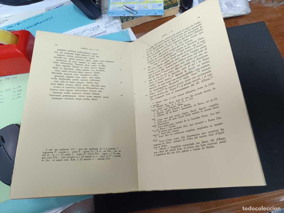 Libros de segunda mano: libro. P. OVIDI NAS&Oacute;. AMORS. FUNDACI&Oacute; BERNAT METGE. - Foto 2
