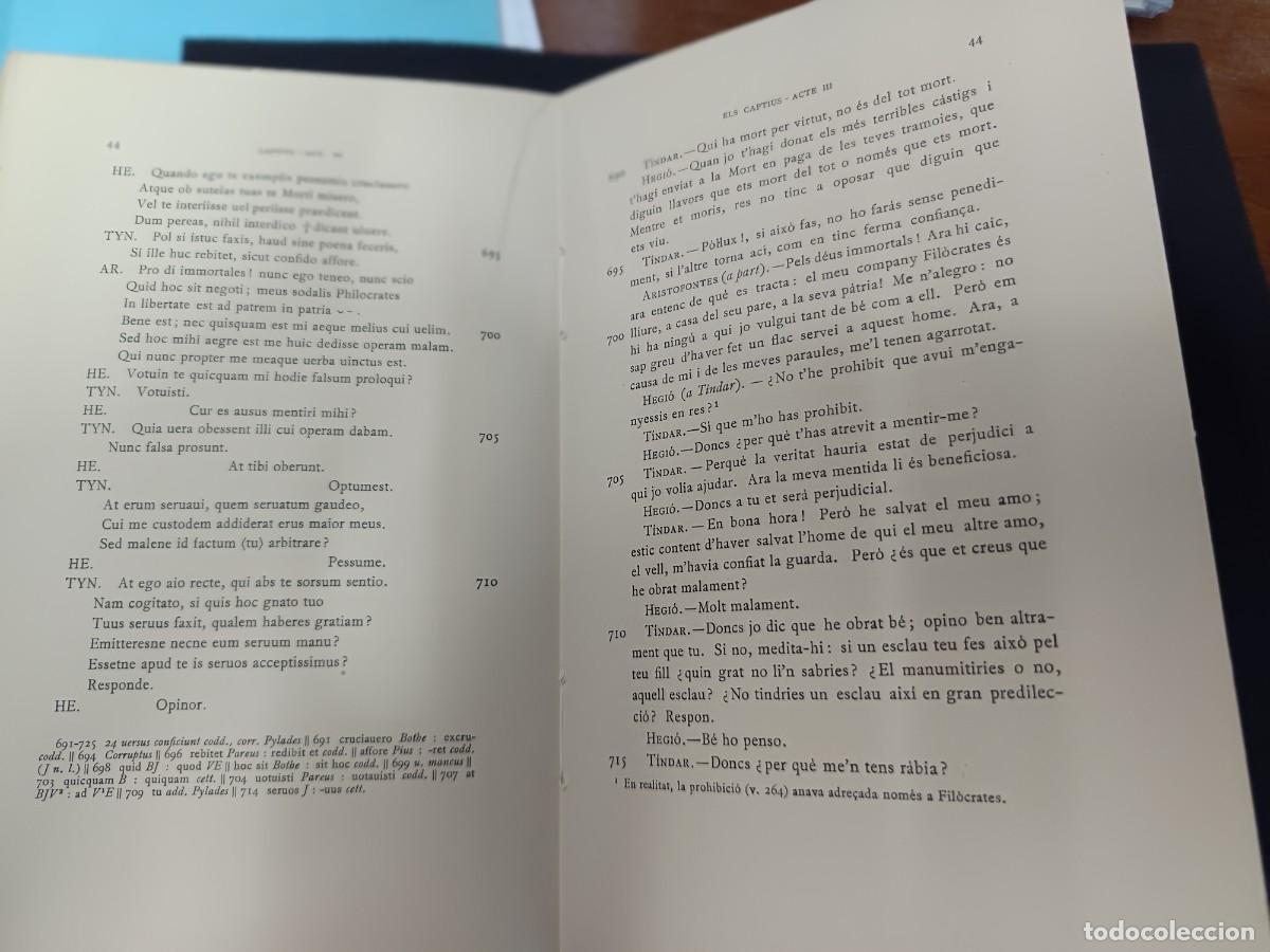 Libros de segunda mano: libro. PLAUTE. COM&Egrave;DIES, VOL 3. FUNDACI&Oacute; BERNAT METGE. - Foto 1
