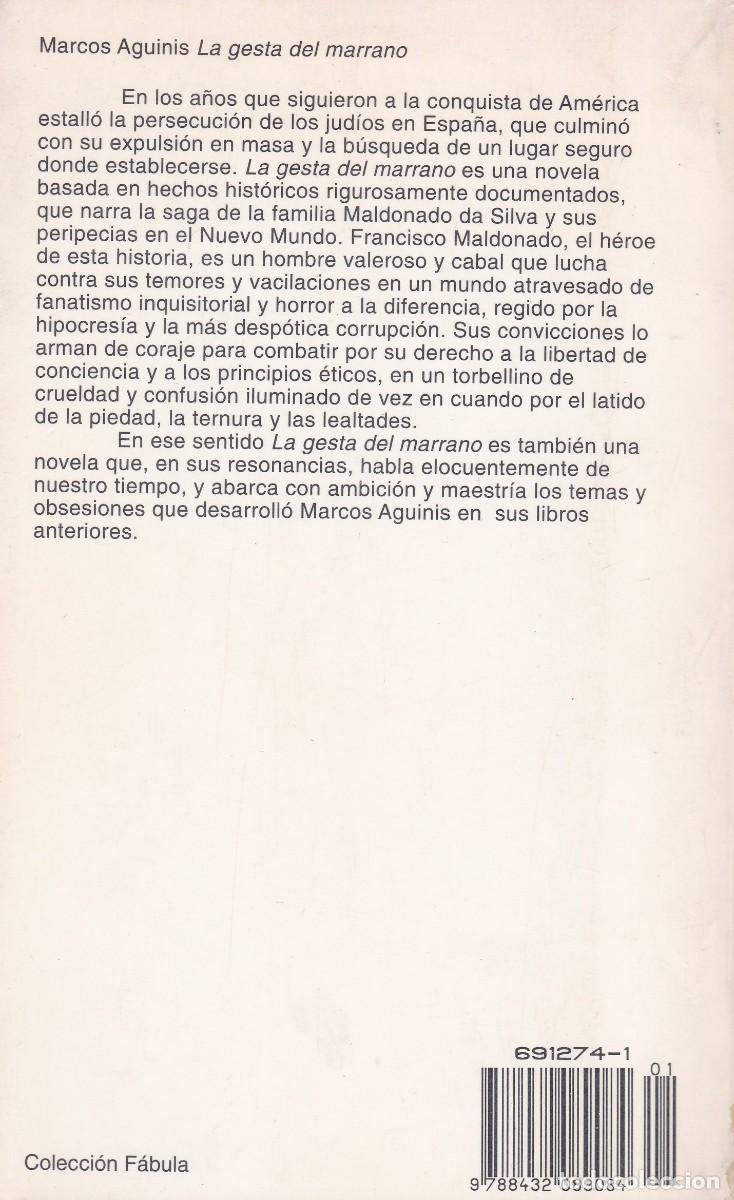 Libros de segunda mano: La gesta del marrano. Marcos Aguinis. Planeta. - Foto 2