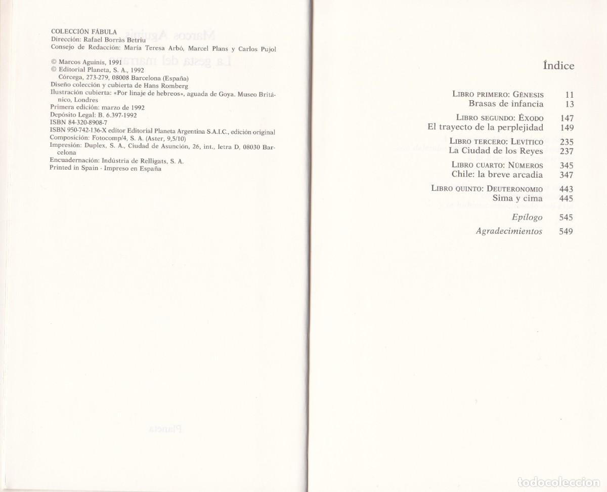 Libros de segunda mano: La gesta del marrano. Marcos Aguinis. Planeta. - Foto 3
