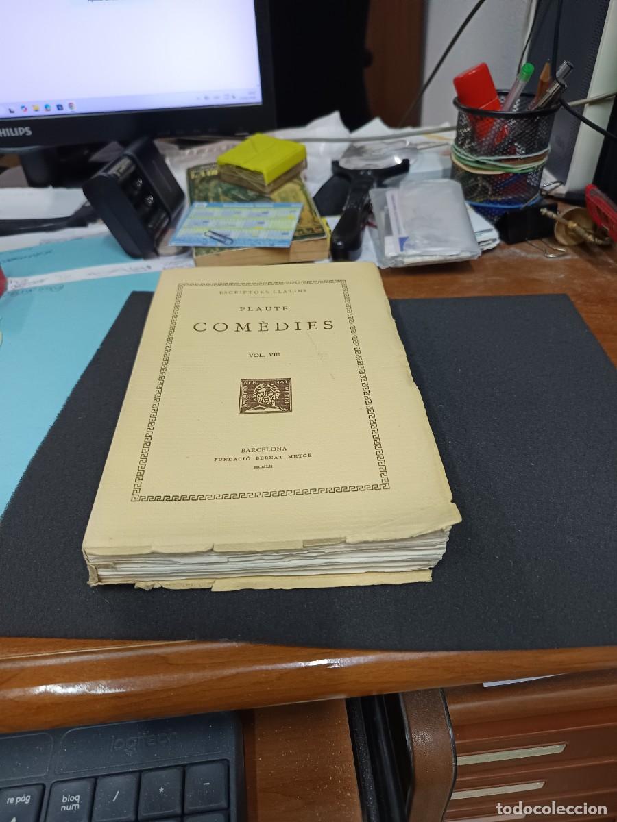 Libros de segunda mano: libro. PLAUTE. COM&Egrave;DIES, VOL 8. FUNDACI&Oacute; BERNAT METGE. - Foto 2