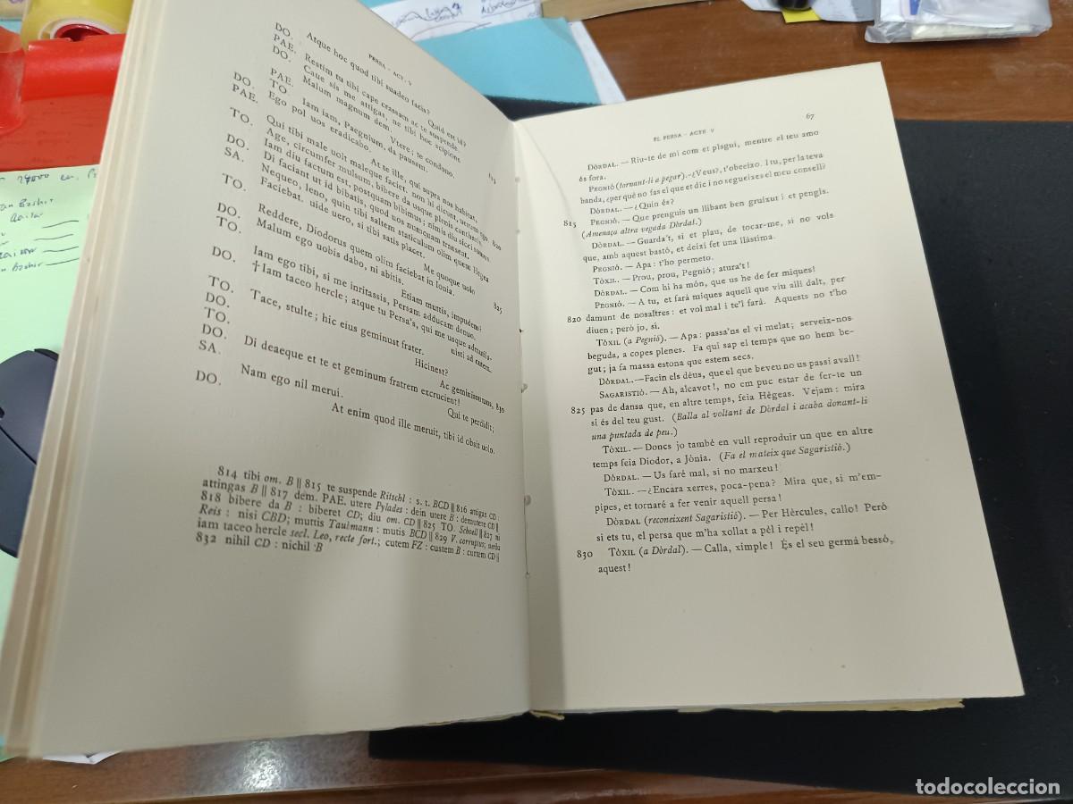 Libros de segunda mano: libro. PLAUTE. COM&Egrave;DIES, VOL 8. FUNDACI&Oacute; BERNAT METGE. - Foto 3