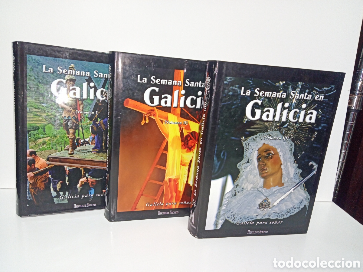 Libros de segunda mano: LA SEMANA SANTA EN GALICIA 3 TOMOS - H&Eacute;RCULES EDICIONES - Foto 1