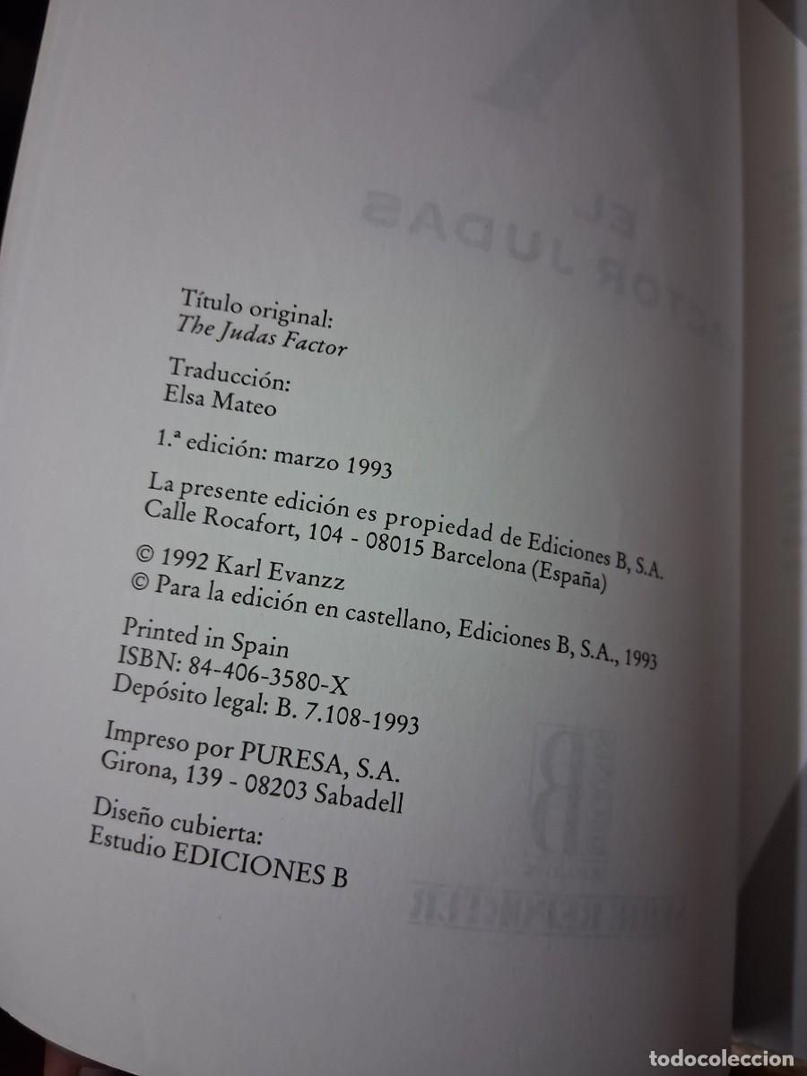 Libros de segunda mano: Libro El factor Judas Karl Evanzz El complot para asesinar a Malcolm X - Foto 2