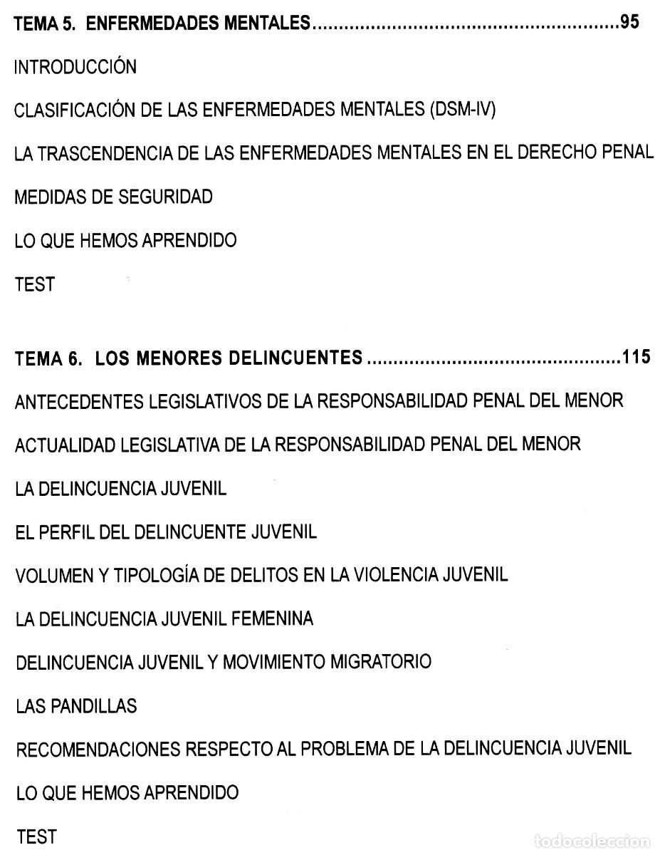 Libros de segunda mano: CRIMINOLOGIA. MANUAL. EDITORIAL CEP. - Foto 7