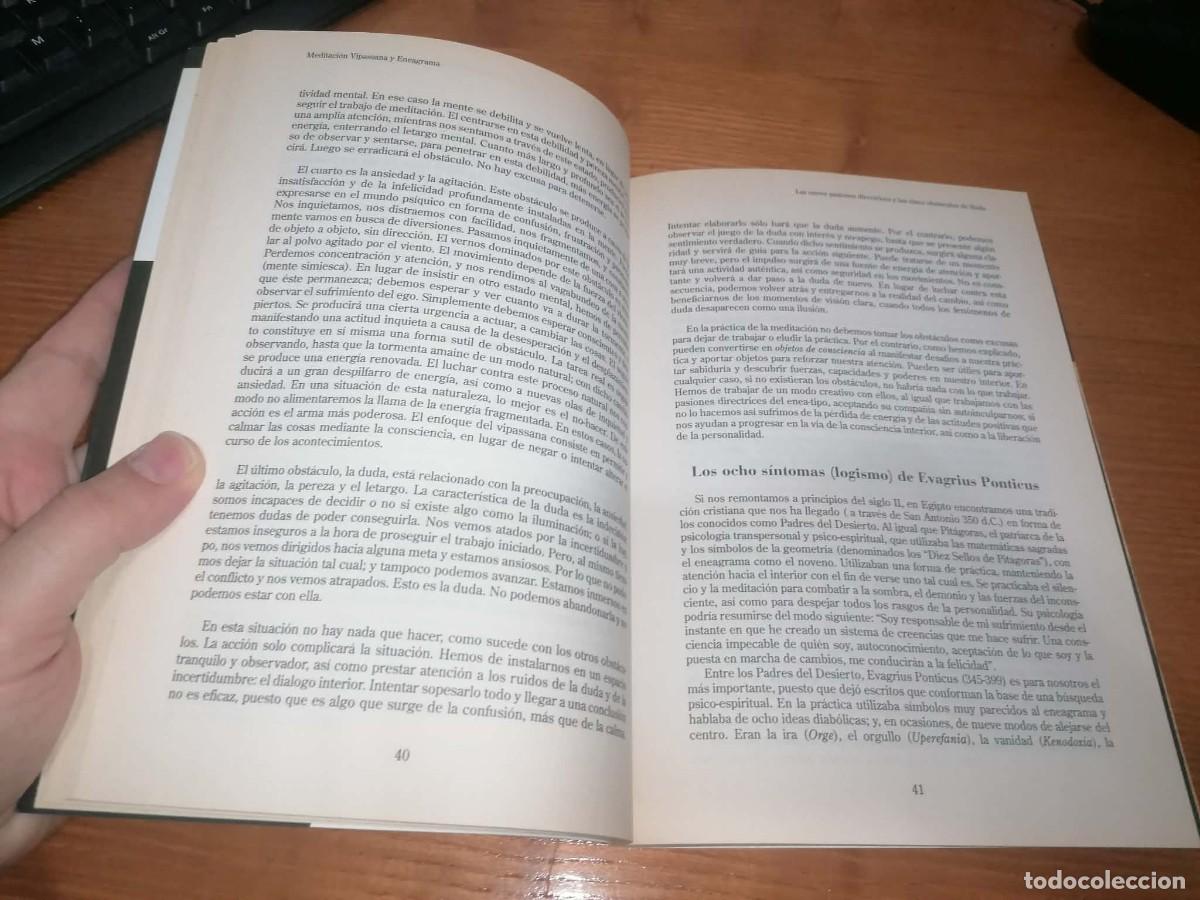 Libros de segunda mano: Libro: Meditaci&oacute;n Vipassana y Eneagrama - Foto 4