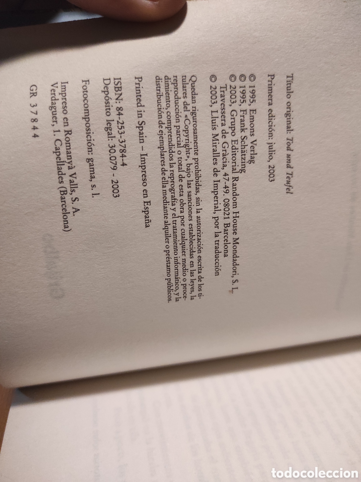 Libros de segunda mano: Las sombras de la catedral. Sch&auml;tzing, Frank (PEDIDO MINIMO 5&euro;) - Foto 3