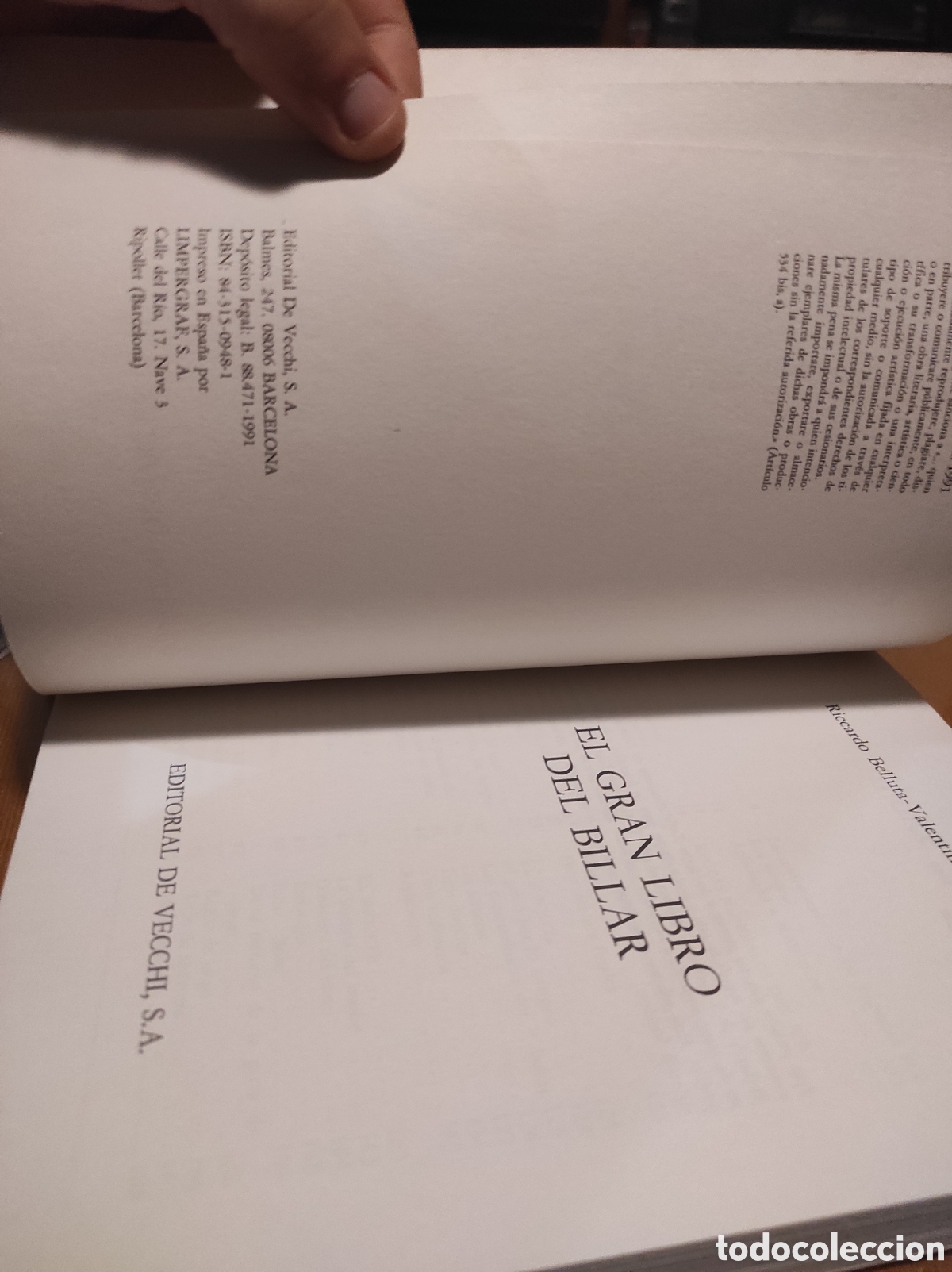 Libros de segunda mano: RICCARDO BELLUTA - EL GRAN LIBRO DEL BILLAR - Foto 3