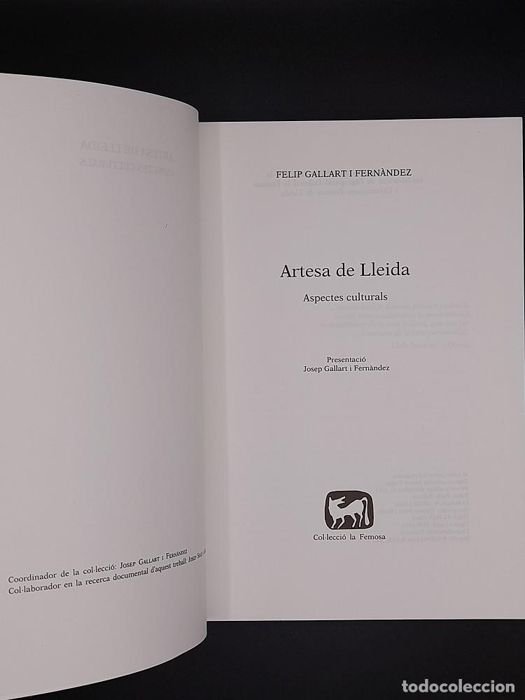 Libros de segunda mano: Artesa de Lleida - Aspectes culturals - Foto 2