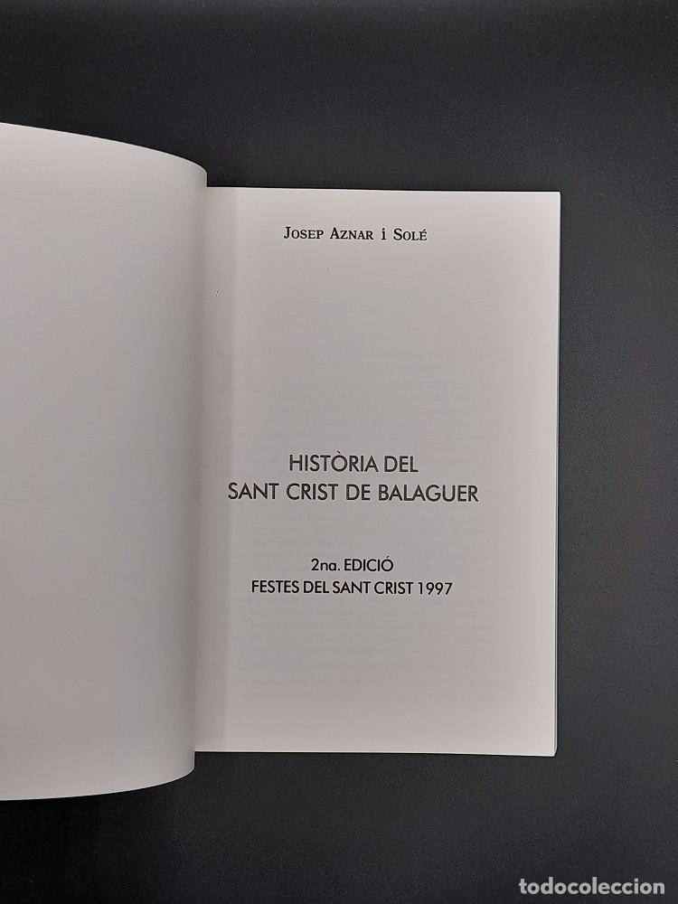 Libros de segunda mano: Hist&ograve;ria del Sant Crist de Balaguer - Foto 2