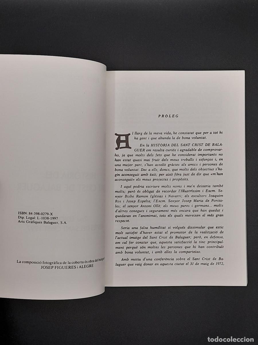 Libros de segunda mano: Hist&ograve;ria del Sant Crist de Balaguer - Foto 3