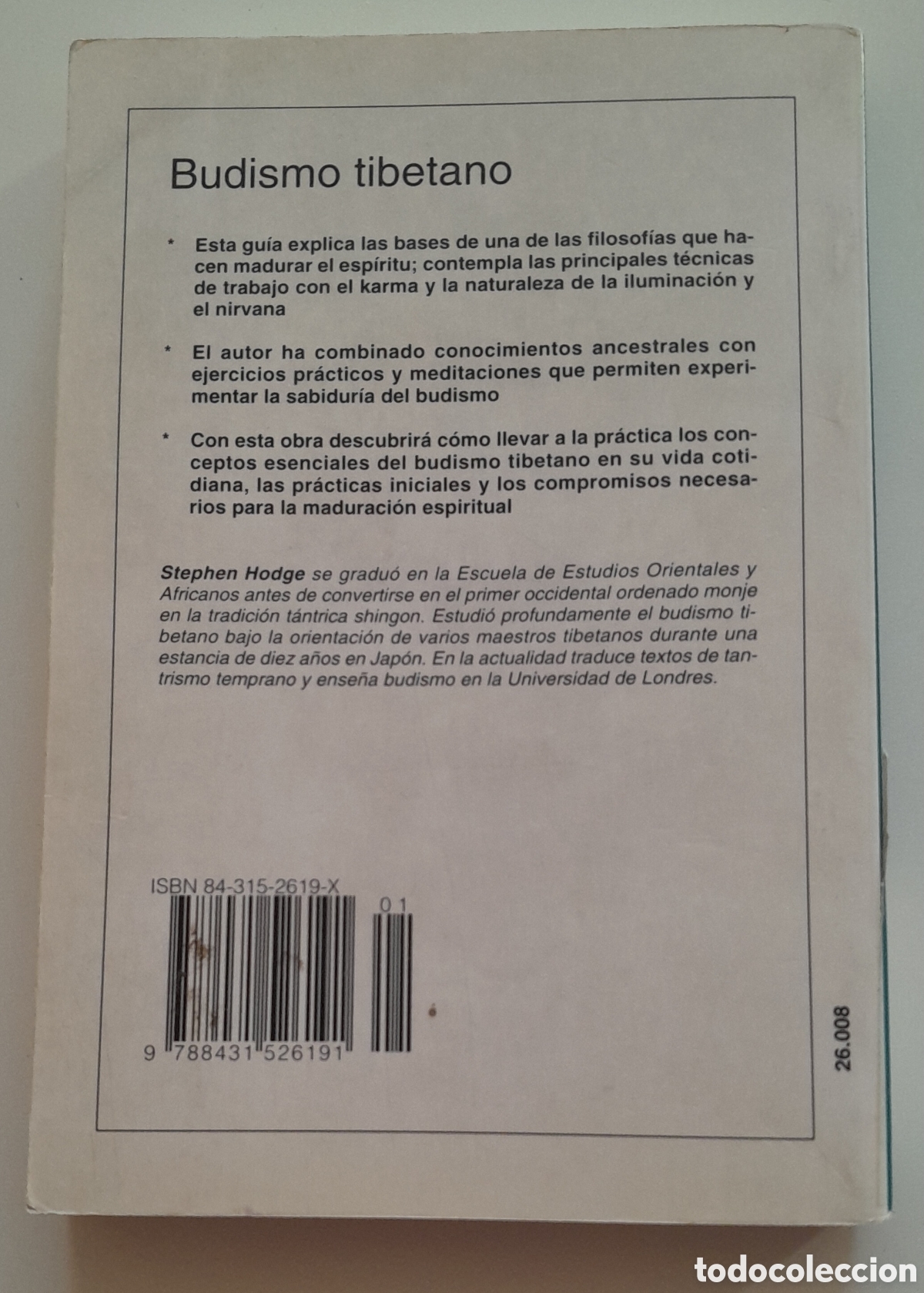 Libros de segunda mano: BUDISMO TIBETANO. STEPHEN HODGE. DUE. - Foto 2