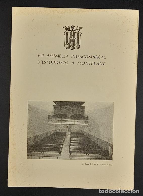 Gebrauchte B&uuml;cher: VIII Assemblea Intercomarcal d'Estudiosos a Montblanc