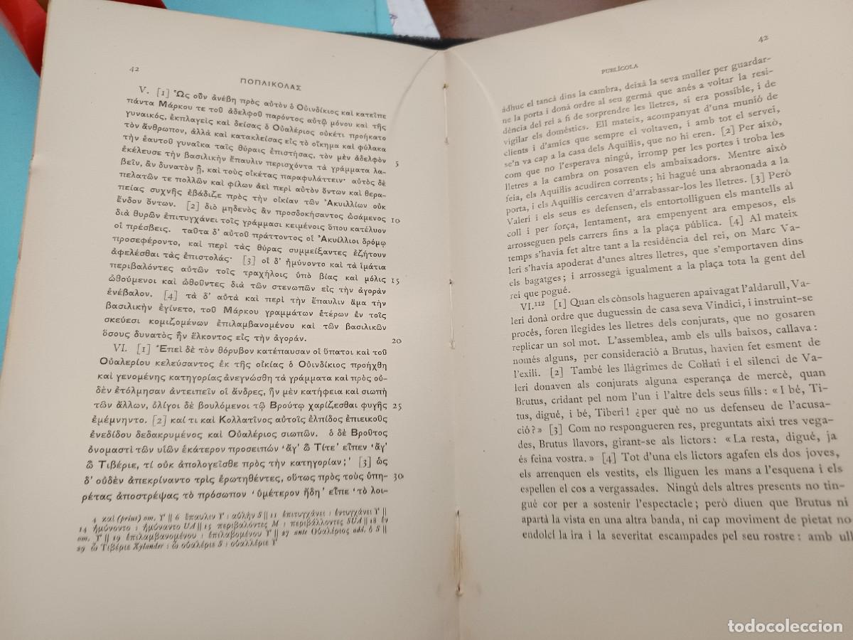 Libros de segunda mano: libro. PLUTARC. VIDES PARALLELES. VOL II. FUNDACI&Oacute; BERNAT METGE. - Foto 2