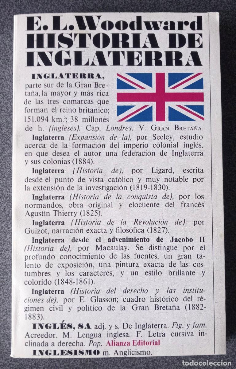 Libros de segunda mano: Historia De Inglaterra E.L.Woodward
