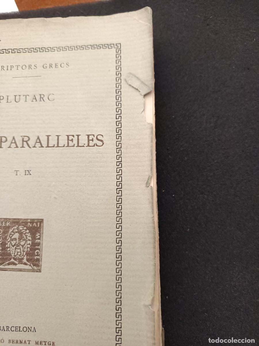Libros de segunda mano: libro. PLUTARC. VIDES PARALLELES. VOL IX. FUNDACI&Oacute; BERNAT METGE. - Foto 2
