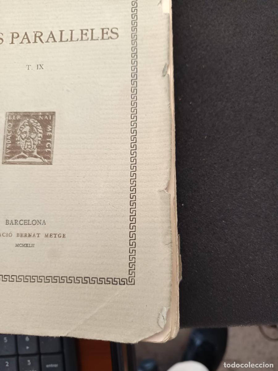 Libros de segunda mano: libro. PLUTARC. VIDES PARALLELES. VOL IX. FUNDACI&Oacute; BERNAT METGE. - Foto 3