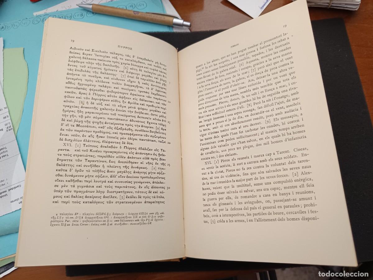 Libros de segunda mano: libro. PLUTARC. VIDES PARALLELES. VOL XI. FUNDACI&Oacute; BERNAT METGE. - Foto 3