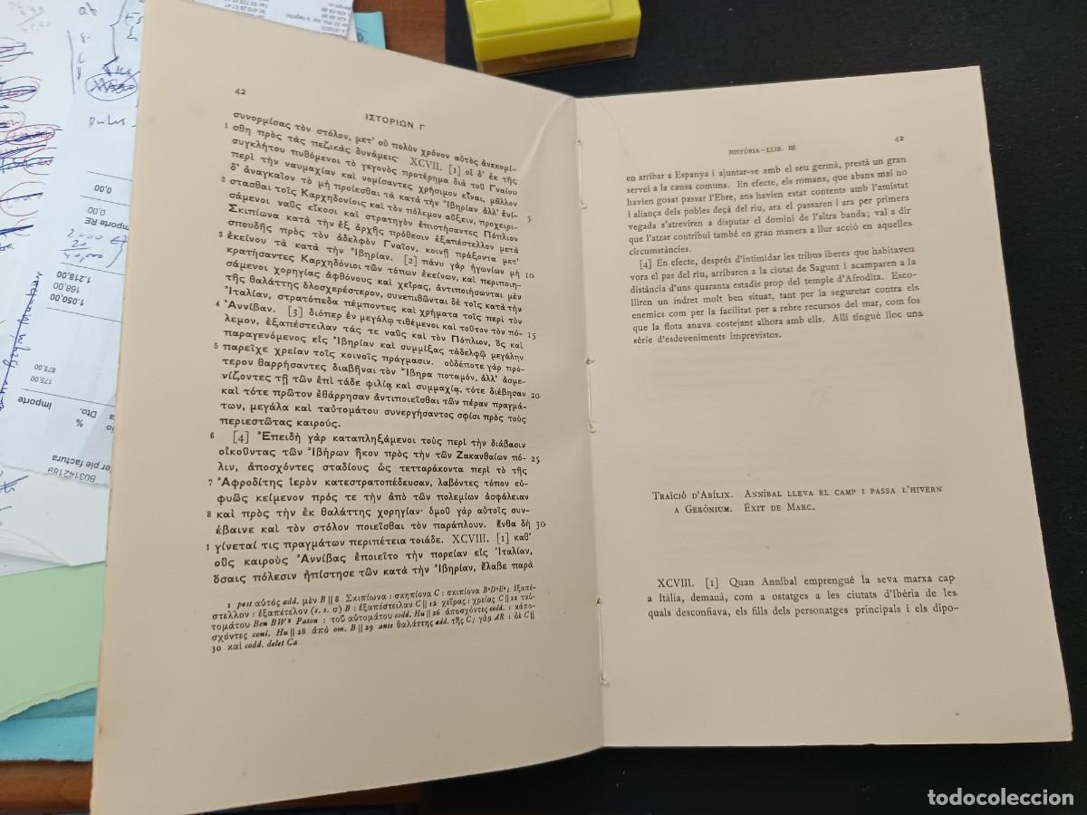 Libros de segunda mano: libro. POLIBI, HIST&Ograve;RIA. VOL III. FUNDACI&Oacute; BERNAT METGE. - Foto 2