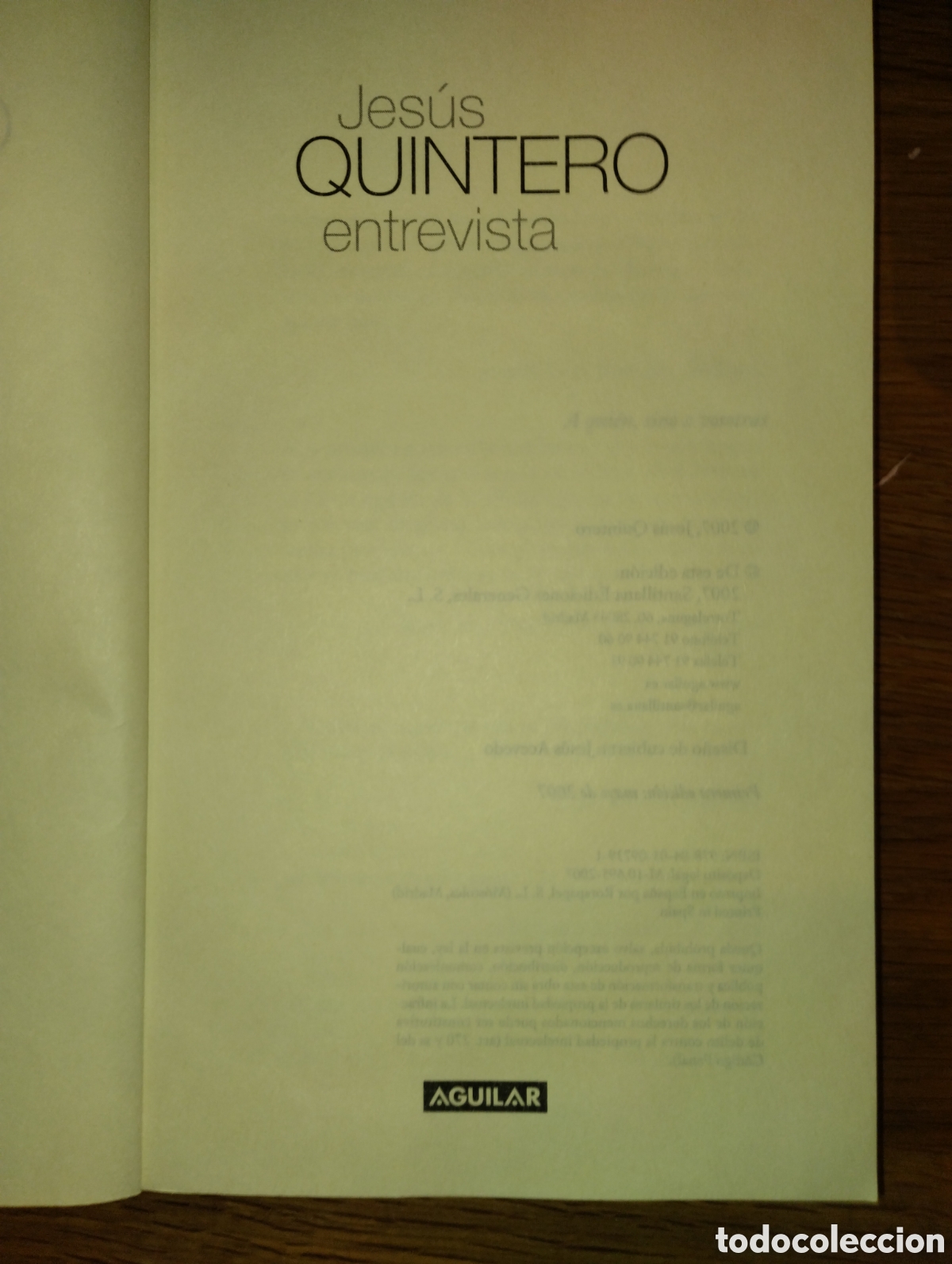 Libros de segunda mano: JES&Uacute;S QUINTERO, ENTREVISTA - Foto 4