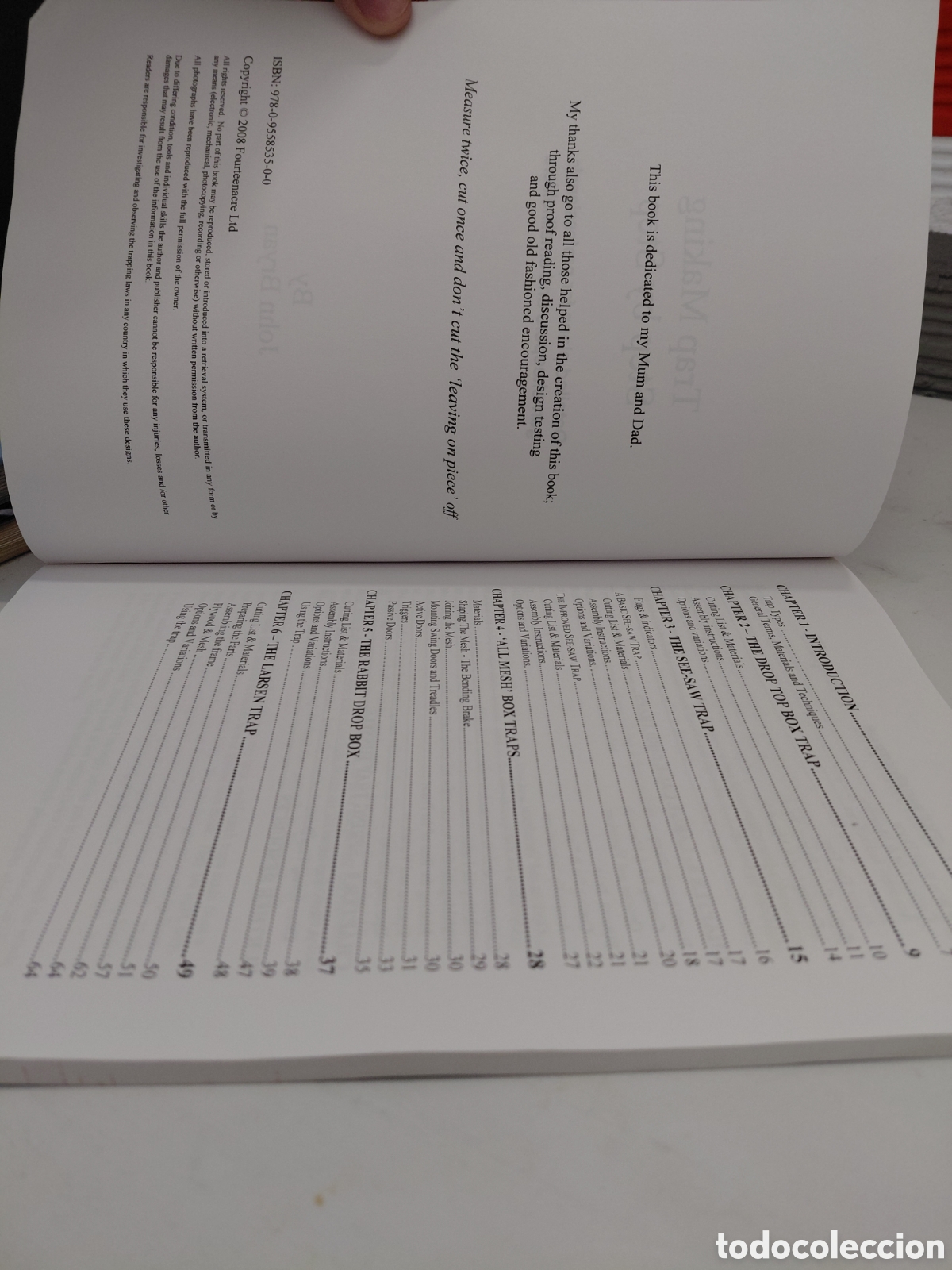 Libros de segunda mano: John Bryan. Trap Making, Step by Step. Edici&oacute;n en Ingl&eacute;s - Foto 3