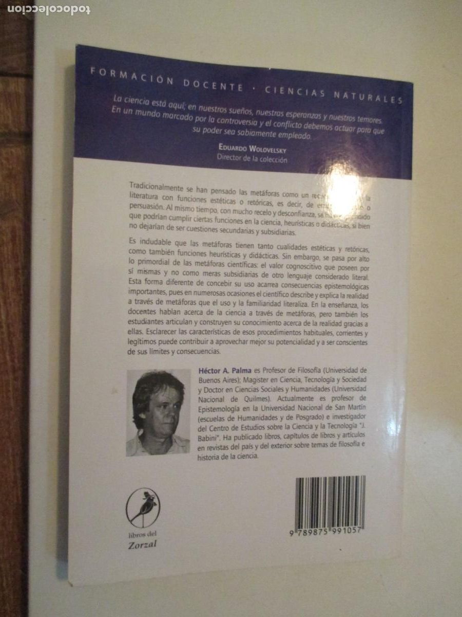 Libros de segunda mano: H&Eacute;CTOR A. PALMA Met&aacute;foras y modelos cient&iacute;ficos W38503 - Foto 2