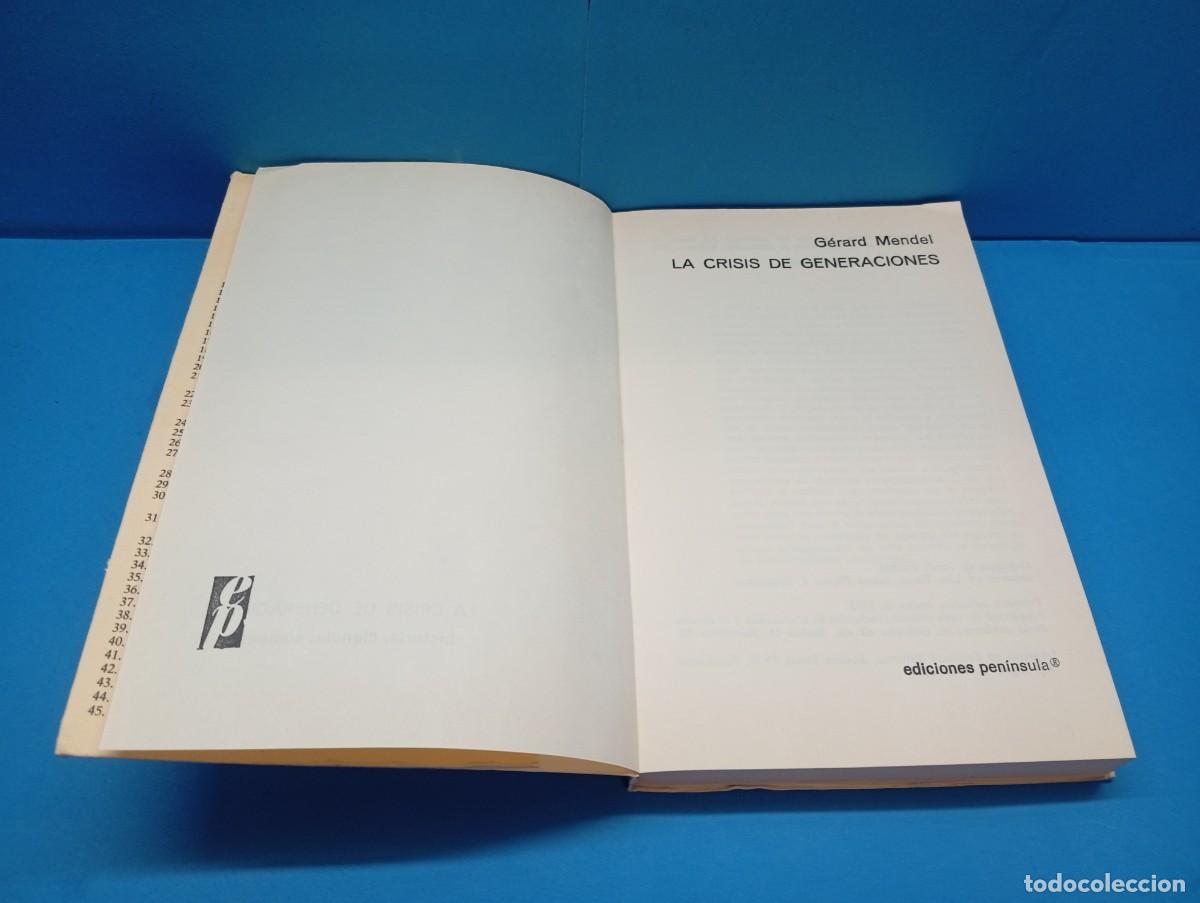 Libros de segunda mano: La crisis de generaciones. - Gerard Mendel - Foto 2