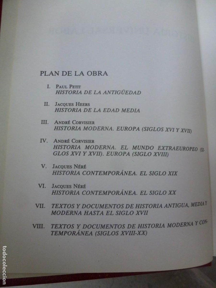 Libros de segunda mano: HISTORIA UNIVERSAL LABOR. PAUL PETIT. 8 TOMOS. COMPLETA E IMPECABLE - Foto 4