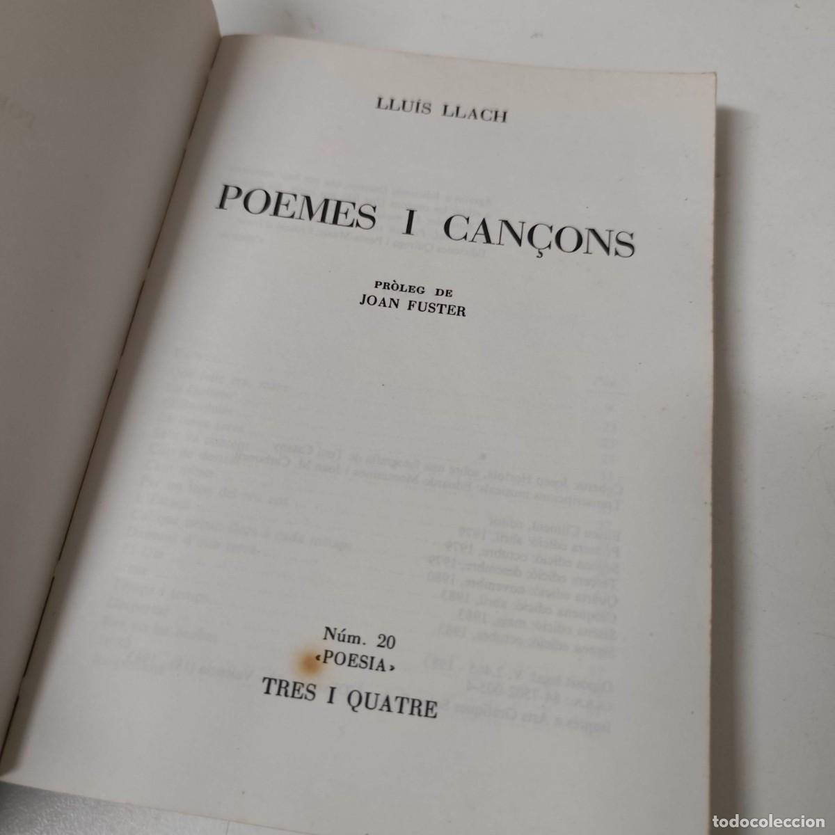 Libros de segunda mano: LLU&Iacute;S LLACH. POEMES I CAN&Ccedil;ONS - Foto 7