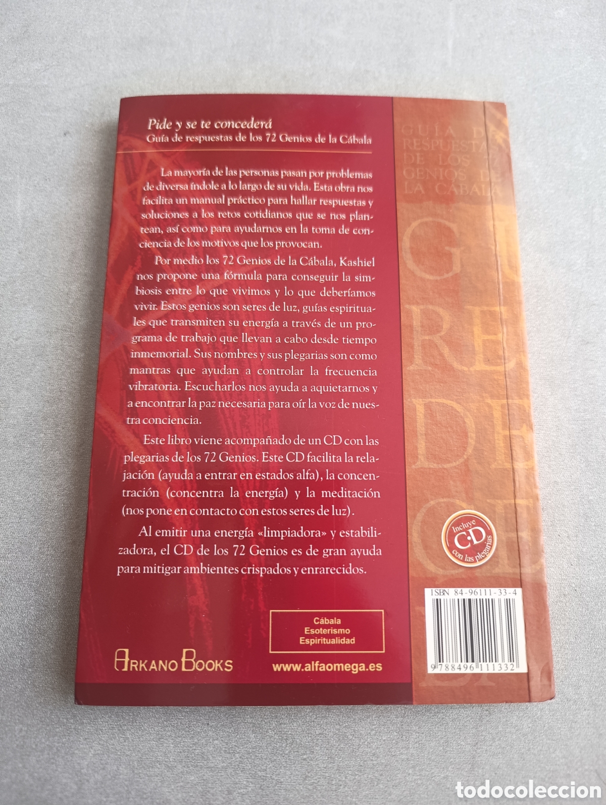 Libros de segunda mano: Gu&iacute;a de respuestas de los 72 genios de la c&aacute;bala. Kashiel. - Foto 2