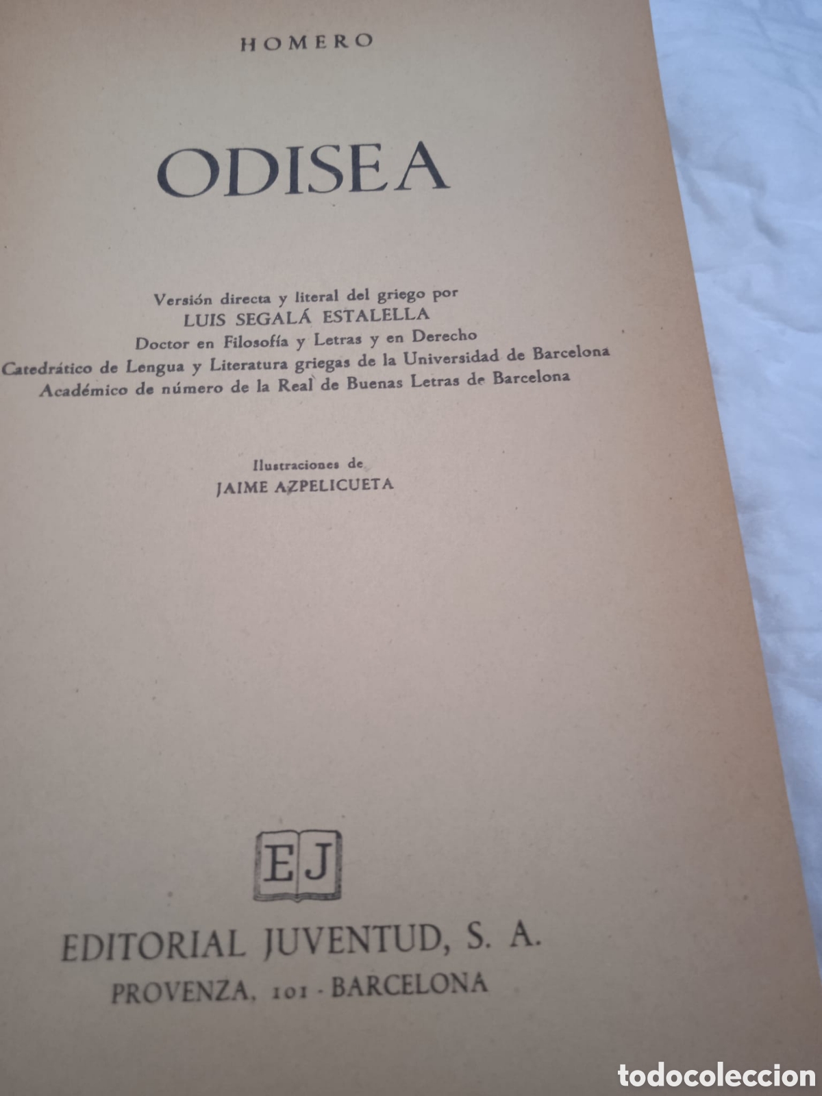 Libros de segunda mano: Libro La Odisea de Homero - Foto 2