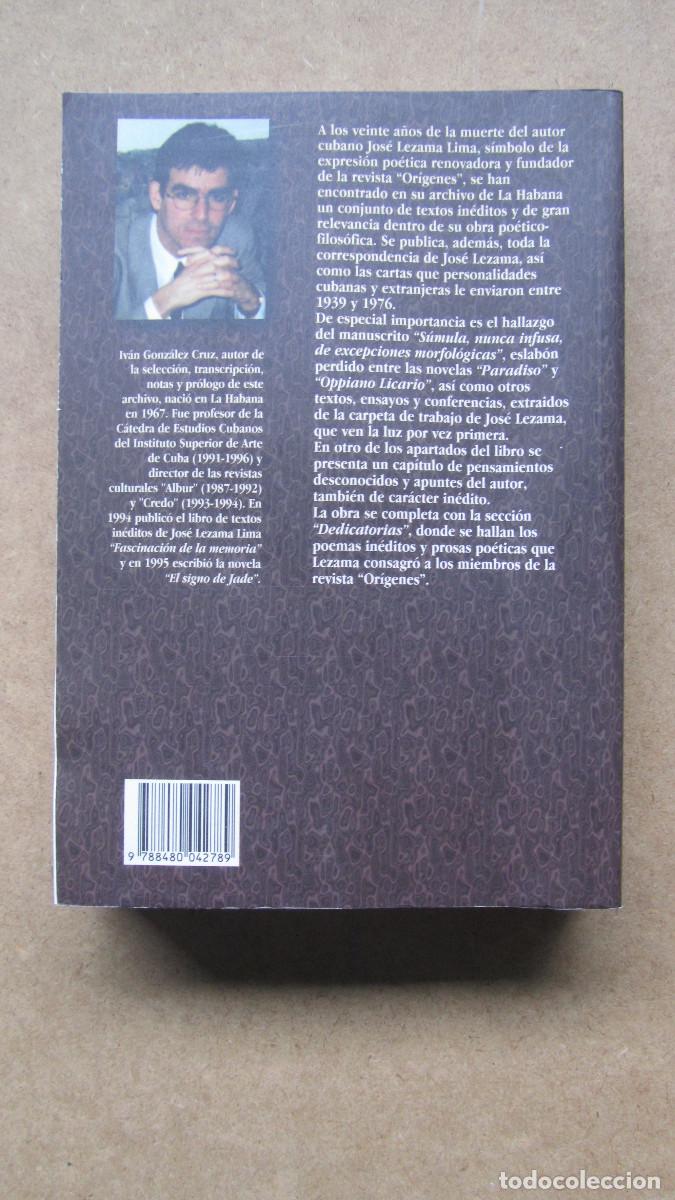Libros de segunda mano: Archivo de Jos&eacute; Lezama Lima. Miscel&aacute;nea. Gonz&aacute;lez Cruz, Iv&aacute;n - Foto 2