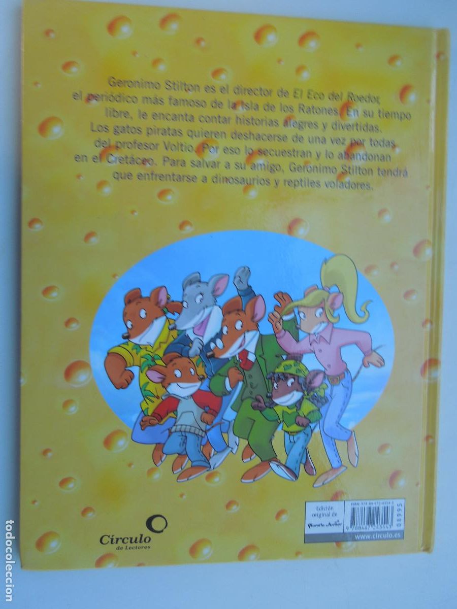 Libros de segunda mano: DINOSAURIOS EN ACCION - JERONIMO STILTON -PLANETA JUNIOR 2011 - PASTAS DURAS - Foto 4