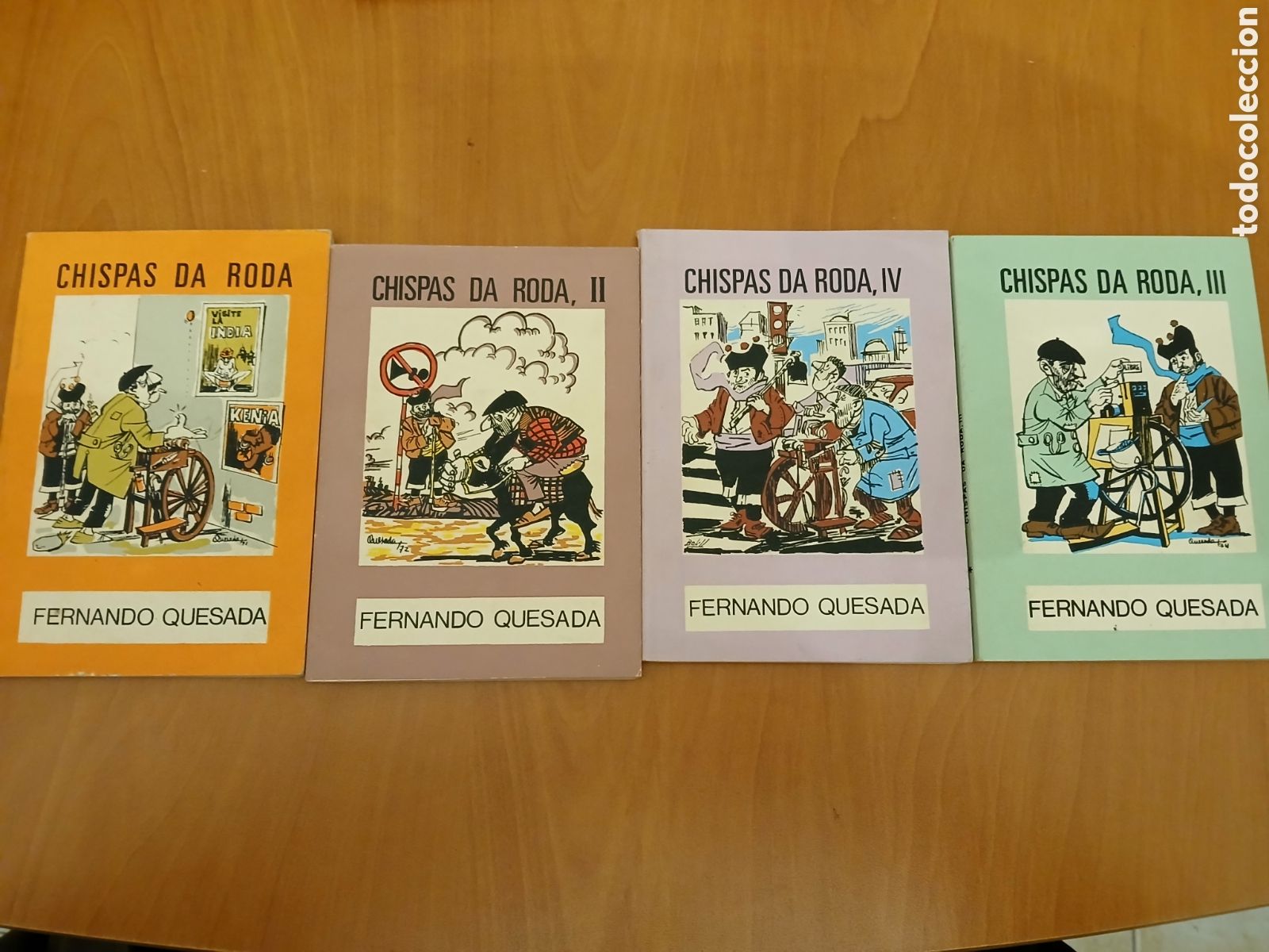 Libros de segunda mano: Chispas da roda. Fernando Quesada. 4 tomos ( Completa ). GALICIA. - Foto 1