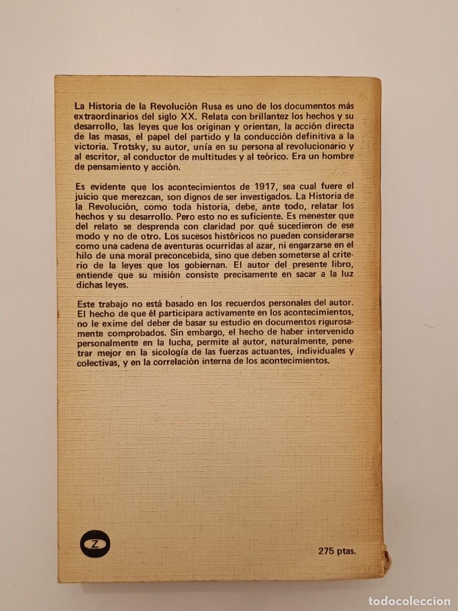 Libros de segunda mano: TROTSKY. HISTORIA DE LA REVOLUCI&Oacute;N RUSA 2. OCTUBRE 1917. EDITORIAL ZERO. 1973 - Foto 2