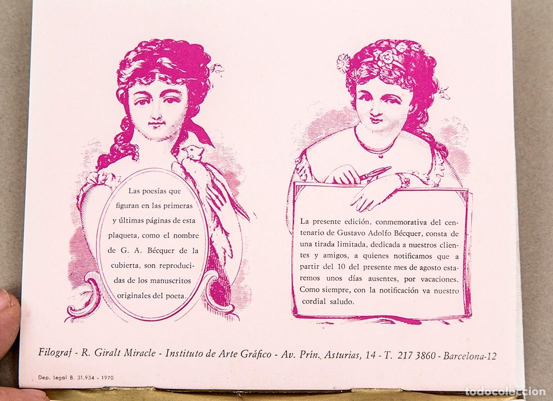 Libros de segunda mano: FILOGRAF - 1970 - GIRALT MIRACLE - BECQUER - HOJAS SECAS - Foto 7