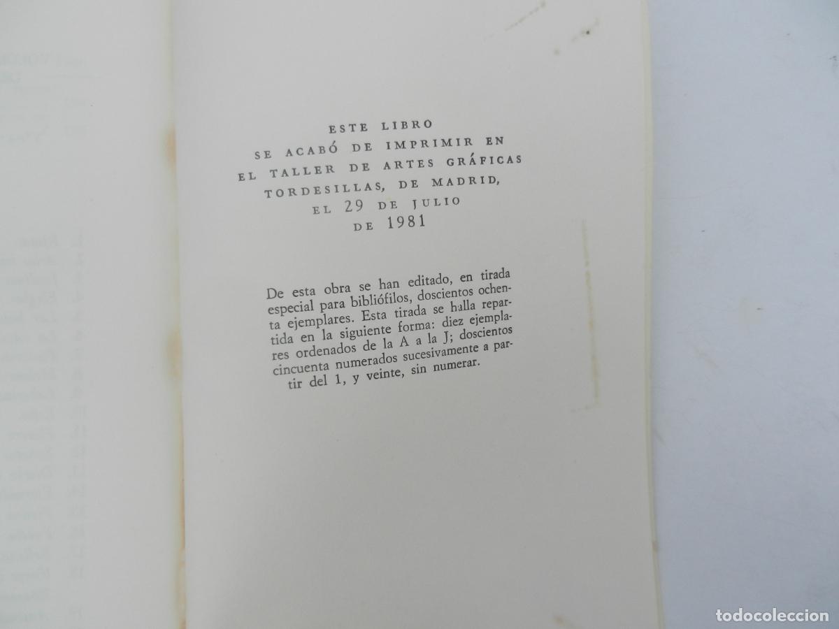 Libros de segunda mano: LA SOLEDAD SONORA - JUAN RAMON JIMENEZ - EDICION CENTENARIO - TAURUS 1982- LIMITADA A 280 EJEMPLARES - Foto 4