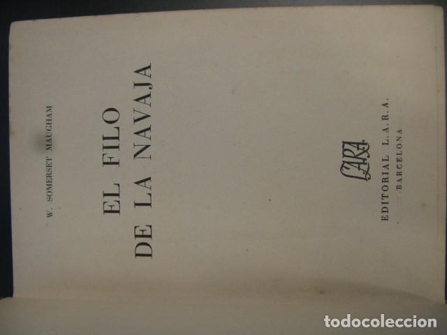 Libros de segunda mano: EL FILO DE LA NAVAJA - W. SOMERSET MAUGHAM - Foto 2