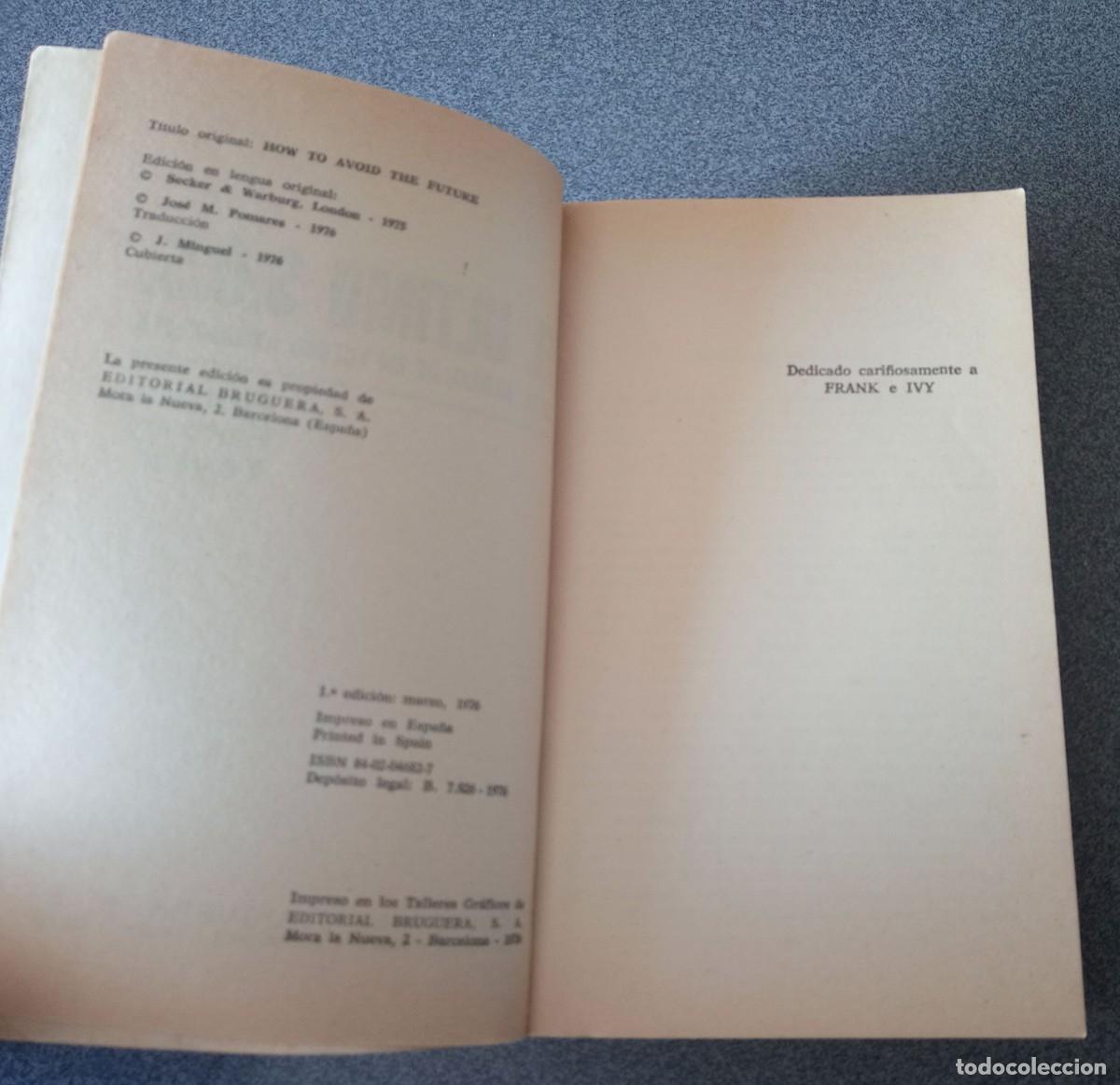 Libros de segunda mano: El &Uacute;ltimo S.O.S. Gordon Rattray Taylor - Foto 4