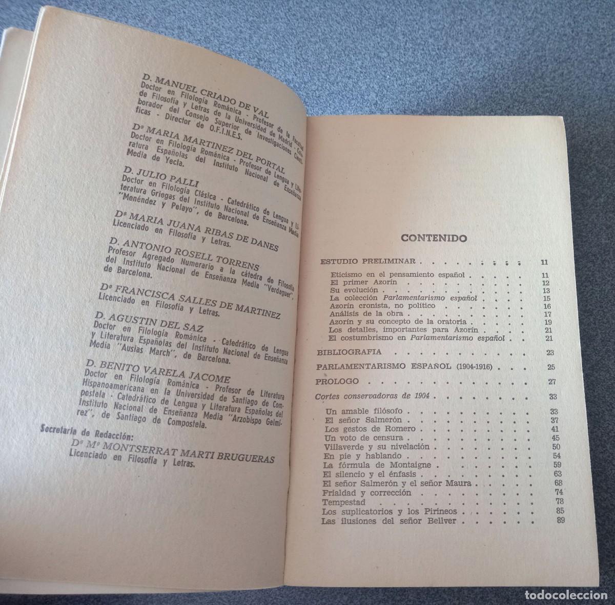 Libros de segunda mano: Parlamentarismo Espa&ntilde;ol Azorin - Foto 5
