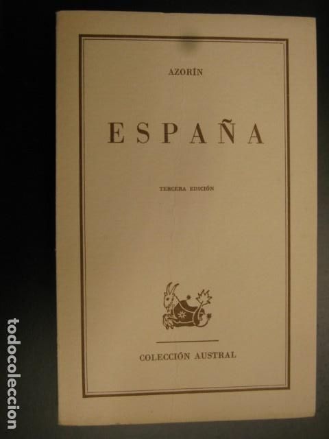 Libros de segunda mano: AZORIN - ESPA&Ntilde;A - COLECCI&Oacute;N AUSTRAL - Foto 1