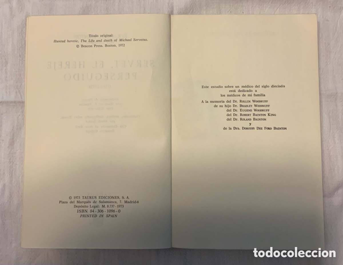 Libros de segunda mano: Servet, el hereje perseguido - Foto 4